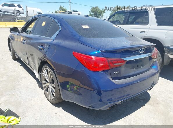 JN1FV7AP2HM850414 2017 INFINITI Q50 Dark Blue Trasero izquierdo