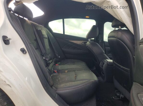 JN1FV7AP4JM461635 2018 INFINITI Q50 White Вид задніх сидінь