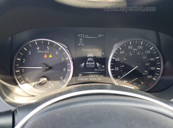 JN1FV7AP5LM630144 2020 INFINITI Q50 Gray Սարքավորումների վահանակի տեսք