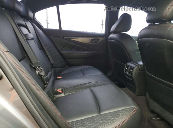 JN1FV7AP7JM460561 2018 INFINITI Q50 Gray Вид задніх сидінь