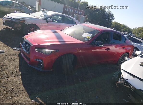 JN1FV7AP7KM760893 2019 INFINITI Q50 Red Սալոնի 360 աստիճան տեսք