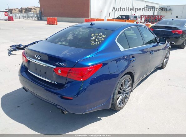 JN1FV7AP8HM850319 2017 INFINITI Q50 Blue Trasero derecho