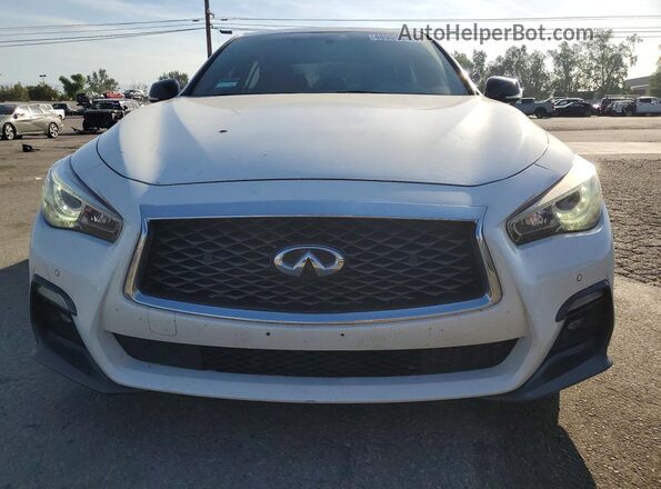 JN1FV7AP8JM461668 2018 INFINITI Q50 White Դիմացի տեսք