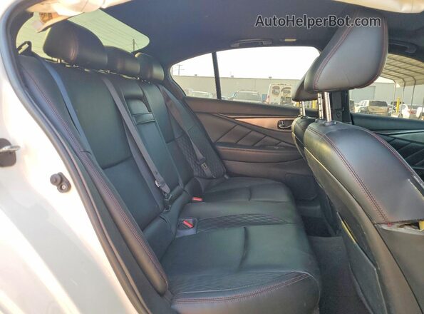 JN1FV7AP8JM461668 2018 INFINITI Q50 White Հետևի նստատեղերի տեսք