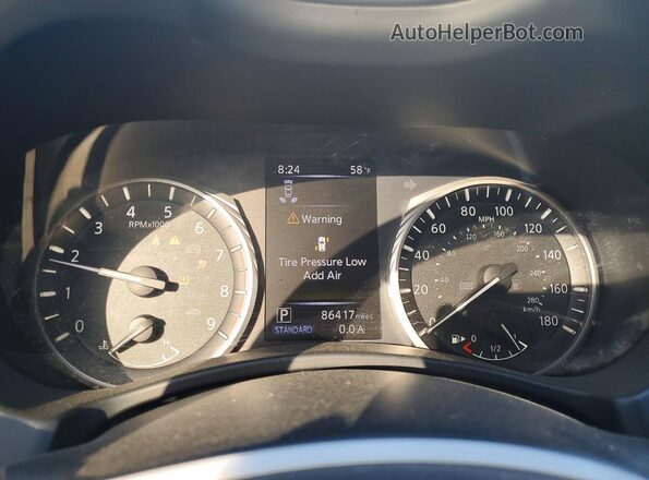 JN1FV7AP8JM461668 2018 INFINITI Q50 White Սարքավորումների վահանակի տեսք