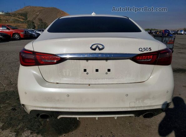 JN1FV7AP8JM461668 2018 INFINITI Q50 White Հետևի տեսք