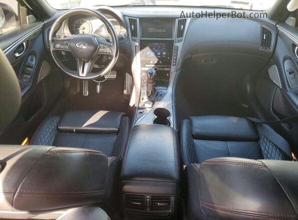JN1FV7AP8JM461668 2018 INFINITI Q50 White Առջևի վահանակի տեսք
