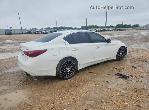 JN1FV7AP9JM460514 2018 INFINITI Q50 White უკანა მარჯვენა