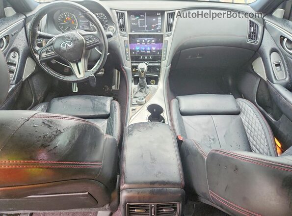 JN1FV7AP9JM460514 2018 INFINITI Q50 White წინა პანელის ხედი