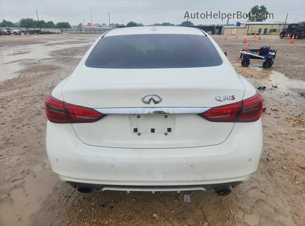 JN1FV7AP9JM460514 2018 INFINITI Q50 White უკანა ხედი