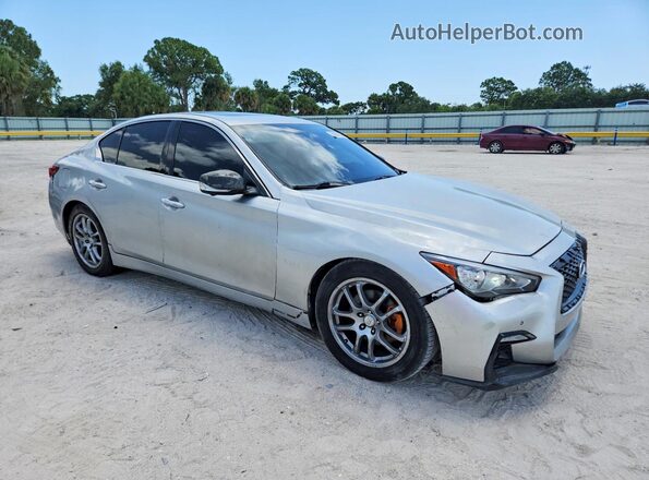 JN1FV7APXHM850810 2017 INFINITI Q50 Silver Przód prawy