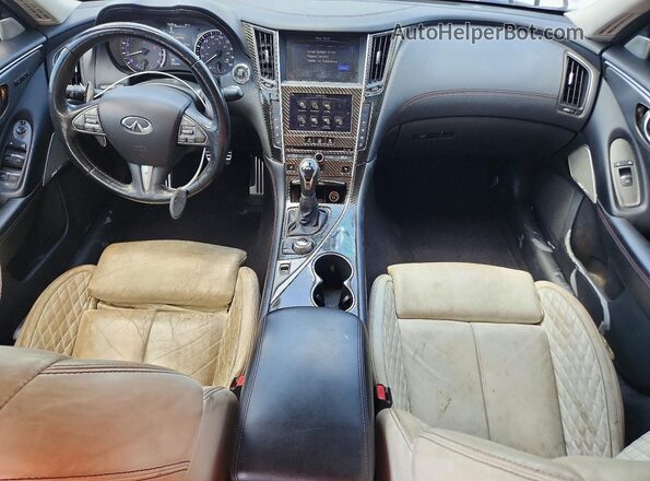 JN1FV7APXHM850810 2017 INFINITI Q50 Silver Widok deski rozdzielczej