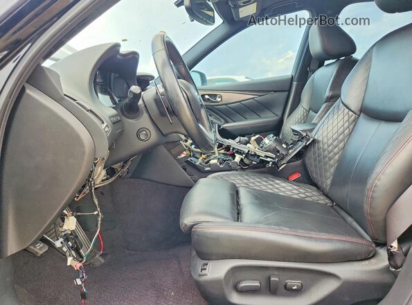 JN1FV7APXLM630267 2020 INFINITI Q50 Черный Вид салона спереди