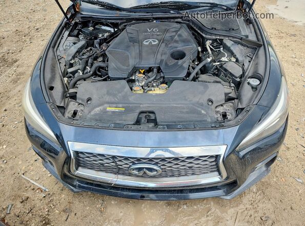 JN1FV7APXLM630267 2020 INFINITI Q50 Черный Вид задней части салона