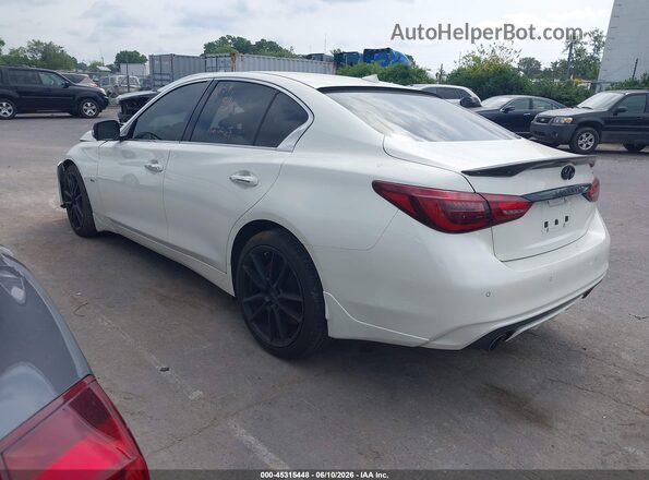JN1FV7AR8JM480044 2018 INFINITI Q50 White Հետևի ձախ