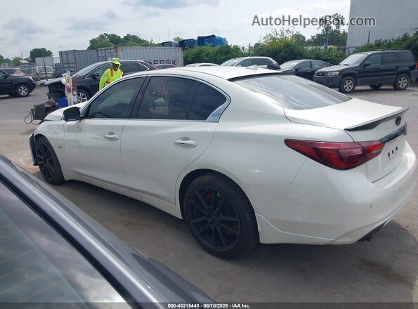 JN1FV7AR8JM480044 2018 INFINITI Q50 White Սալոնի հետևի տեսք