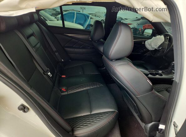 JN1FV7DP0PM570095 2023 INFINITI Q50 White Widok tylnych siedzeń