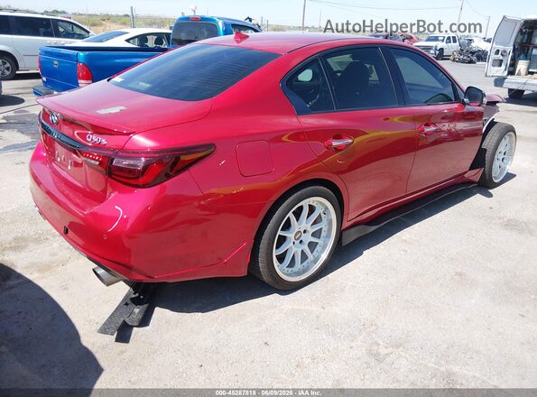 JN1FV7DP3MM850184 2021 INFINITI Q50 Красный Задняя правая четверть