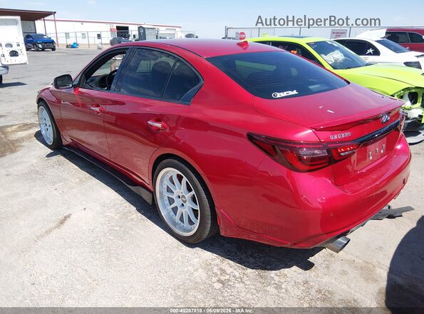 JN1FV7DP3MM850184 2021 INFINITI Q50 Красный Задняя левая четверть