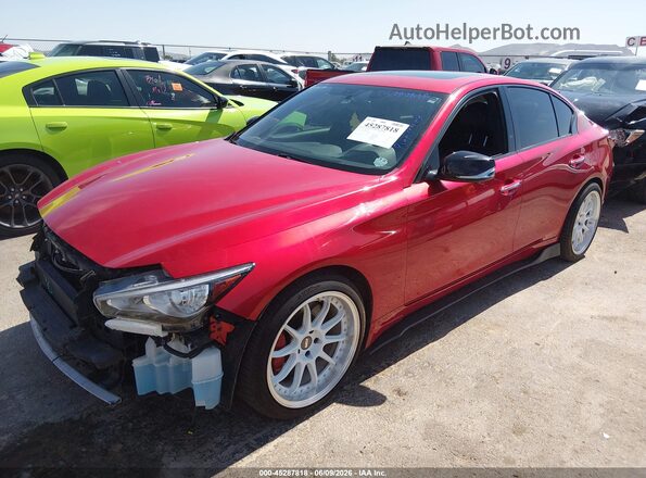 JN1FV7DP3MM850184 2021 INFINITI Q50 Красный Передняя левая четверть