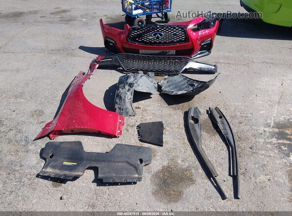 JN1FV7DP3MM850184 2021 INFINITI Q50 Красный Вид щитка приборов
