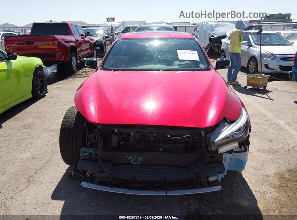 JN1FV7DP3MM850184 2021 INFINITI Q50 Красный Вид задней части салона