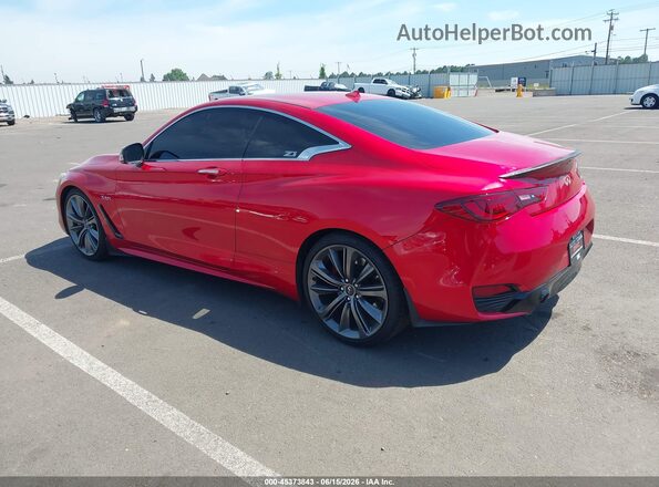 JN1FV7EK3JM530426 2018 INFINITI Q60 Red Rear left