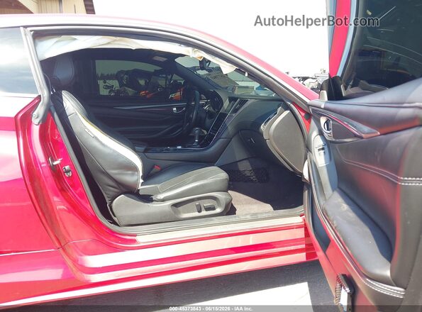 JN1FV7EK3JM530426 2018 INFINITI Q60 Red Front interior view