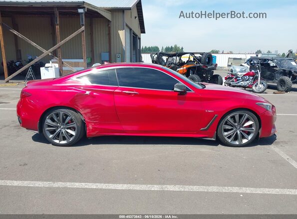 JN1FV7EK3JM530426 2018 INFINITI Q60 Red Rear interior view