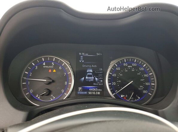 JN1FV7EK4JM530547 2018 INFINITI Q60 Белый Вид щитка приборов