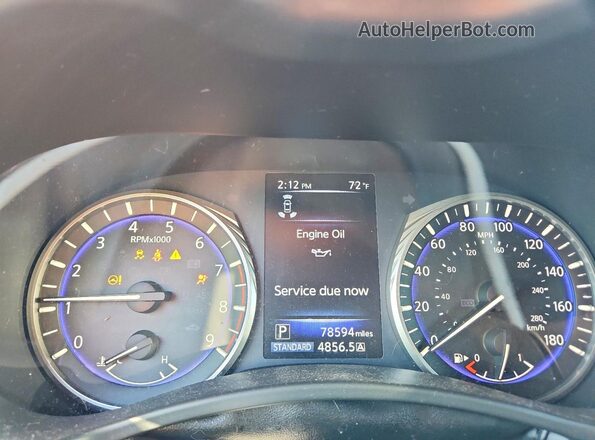 JN1FV7EL3KM440588 2019 INFINITI Q60 Серебряный Вид щитка приборов