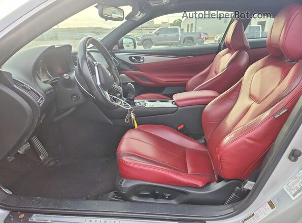JN1FV7EL8KM440585 2019 INFINITI Q60 Белый Вид салона спереди