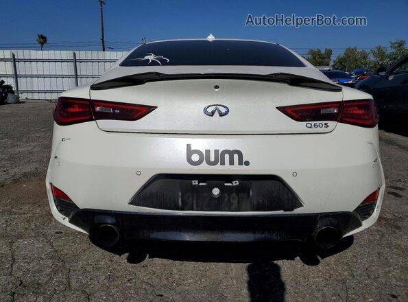 JN1FV7LK7MM530033 2021 INFINITI Q60 White Rear view