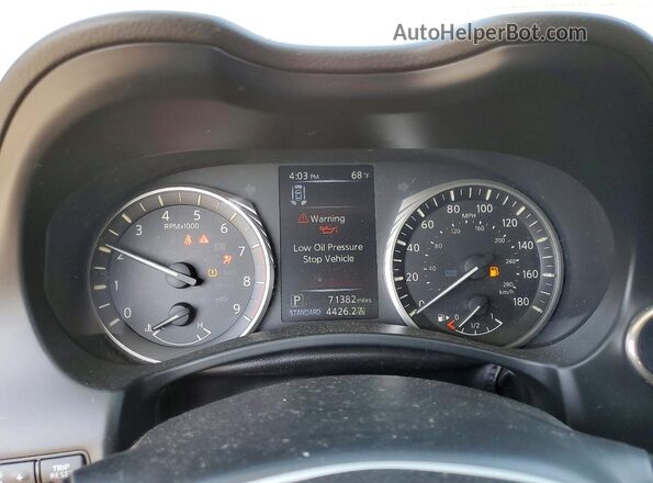 JN1FV7LK7MM530033 2021 INFINITI Q60 White Instrument cluster view