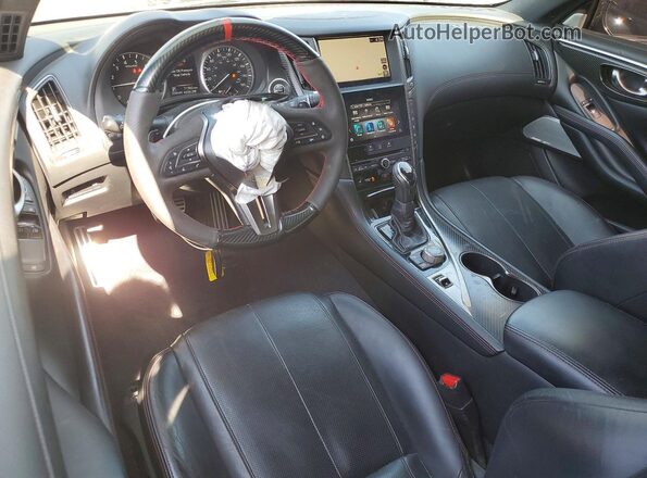 JN1FV7LK7MM530033 2021 INFINITI Q60 White Dashboard view