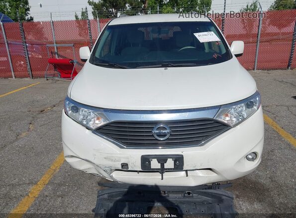 JN8AE2KP1H9167555 2017 NISSAN QUEST White უკანა სალონის ხედი