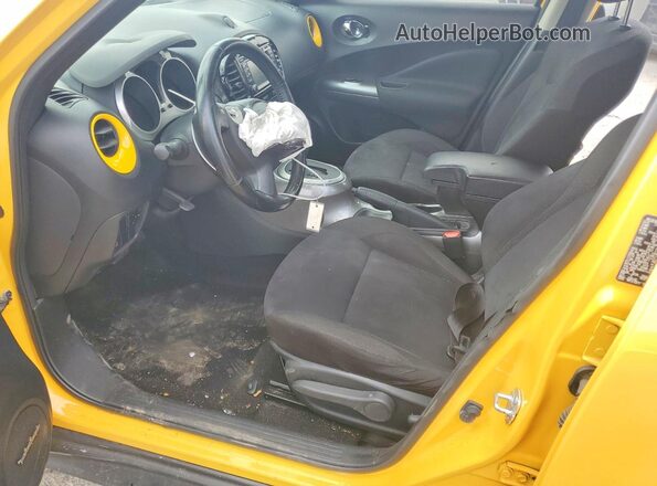 JN8AF5MRXGT603785 2016 NISSAN JUKE Yellow Widok wnętrza z przodu