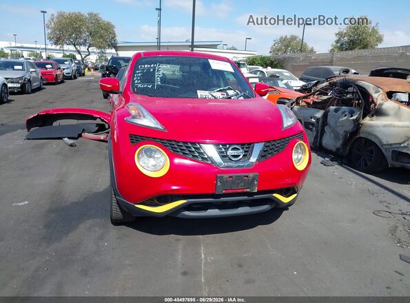 JN8AF5MV0GT655200 2016 NISSAN JUKE Red Widok wnętrza z tyłu