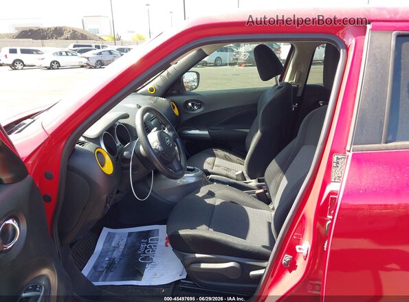 JN8AF5MV0GT655200 2016 NISSAN JUKE Red Widok wnętrza z przodu
