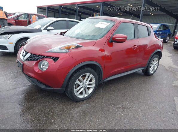 JN8AF5MV2GT654887 2016 NISSAN JUKE Red Առջևի ձախ երեք քառորդ տեսարան
