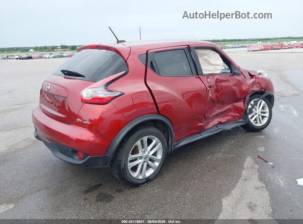 JN8AF5MV2GT654887 2016 NISSAN JUKE Red Հետևի աջ