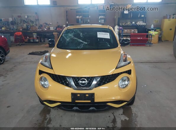 JN8AF5MV3GT656938 2016 NISSAN JUKE Yellow Սարքավորումների վահանակի տեսք
