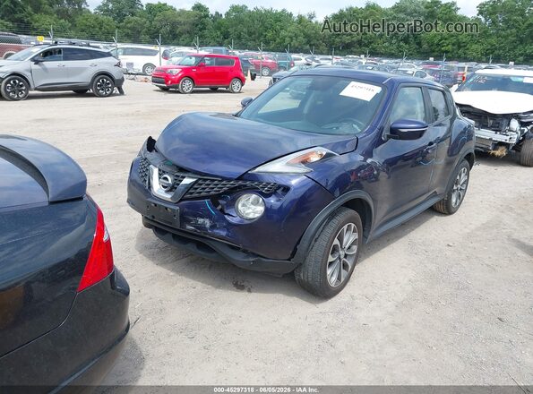 JN8AF5MV6HT754170 2017 NISSAN JUKE Dark Blue Передняя левая четверть