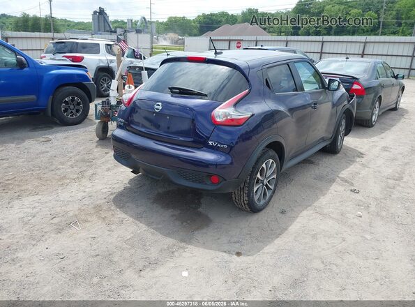 JN8AF5MV6HT754170 2017 NISSAN JUKE Dark Blue Задняя правая четверть