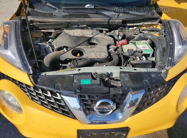 JN8AF5MV9GT650352 2016 NISSAN JUKE Yellow Вид задньої частини салону
