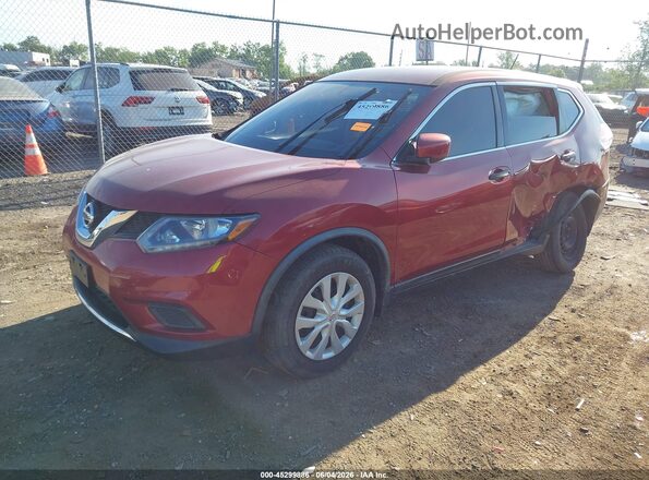 JN8AT2MT0GW024029 2016 NISSAN ROGUE Красный Передняя левая четверть