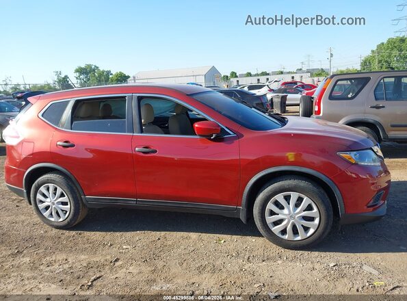 JN8AT2MT0GW024029 2016 NISSAN ROGUE Красный Вид задней части салона