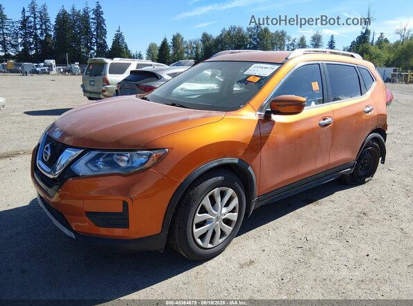 JN8AT2MT0HW144494 2017 NISSAN ROGUE Оранжевый Передняя левая четверть