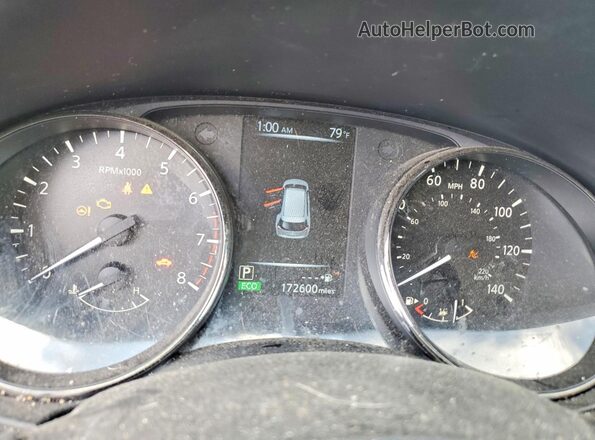 JN8AT2MT0HW401489 2017 NISSAN ROGUE Black Instrument cluster view
