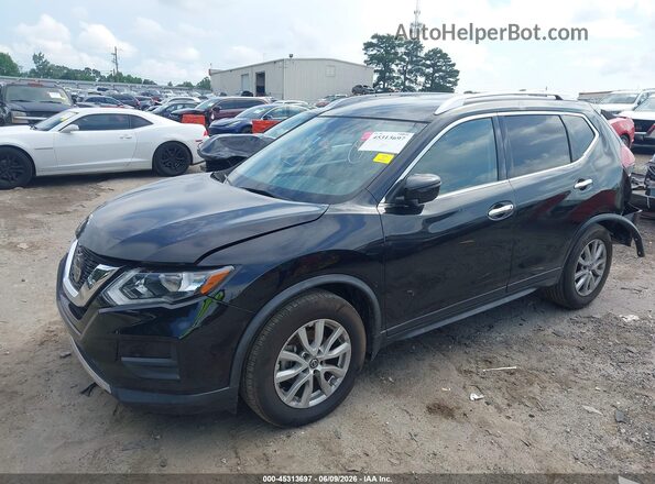 JN8AT2MT0KW266652 2019 NISSAN ROGUE Black Առջևի ձախ երեք քառորդ տեսարան